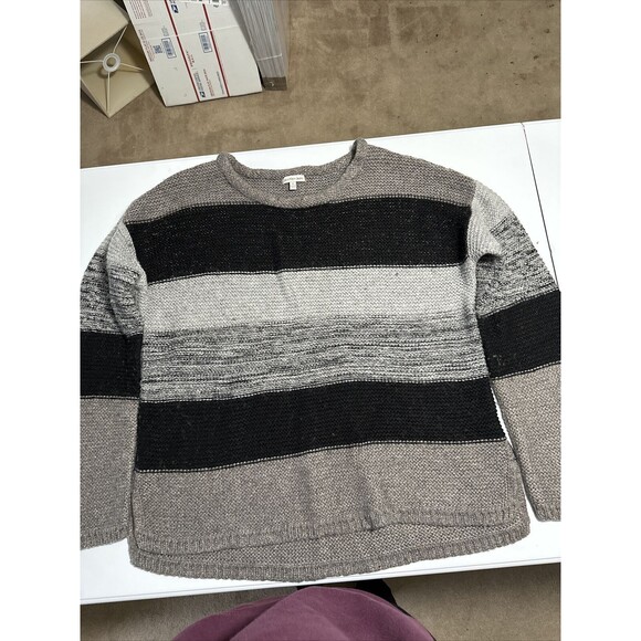 Calvin‎ Klein Jeans Sweater XL Striped Knit Pullover Long Sleeve Casual - Picture 1 of 6